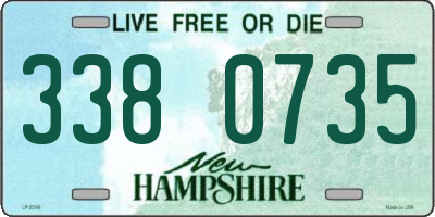 NH license plate 3380735