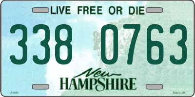 NH license plate 3380763