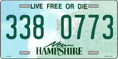 NH license plate 3380773