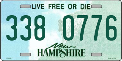 NH license plate 3380776