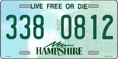NH license plate 3380812