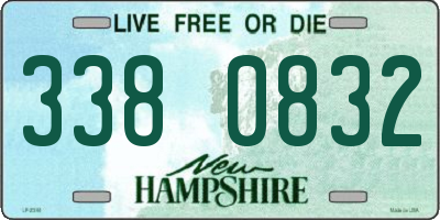 NH license plate 3380832