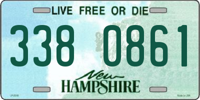 NH license plate 3380861