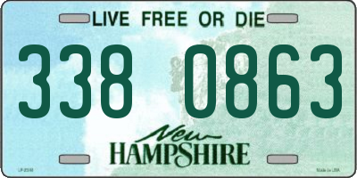 NH license plate 3380863