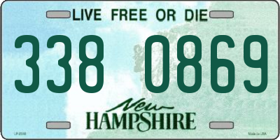 NH license plate 3380869