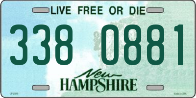 NH license plate 3380881