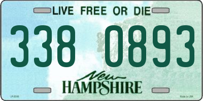 NH license plate 3380893