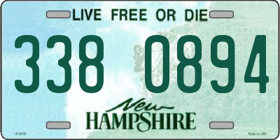 NH license plate 3380894