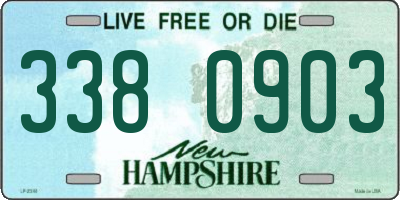 NH license plate 3380903