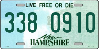 NH license plate 3380910