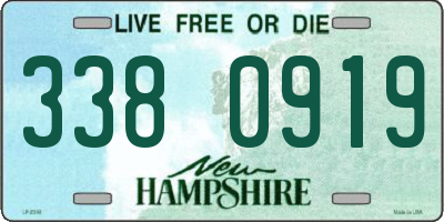 NH license plate 3380919