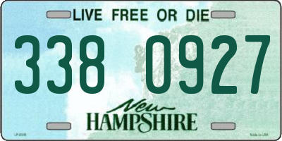 NH license plate 3380927