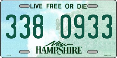 NH license plate 3380933