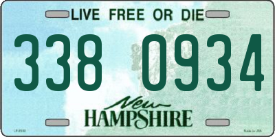 NH license plate 3380934