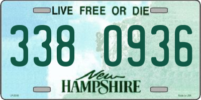 NH license plate 3380936