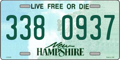 NH license plate 3380937