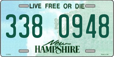 NH license plate 3380948