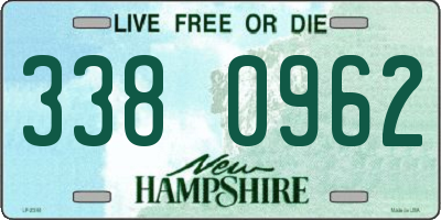 NH license plate 3380962