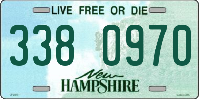 NH license plate 3380970