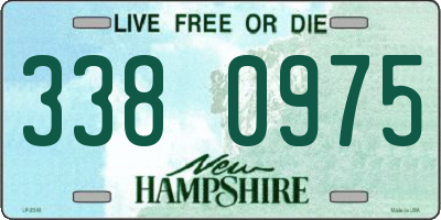 NH license plate 3380975