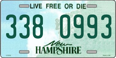 NH license plate 3380993