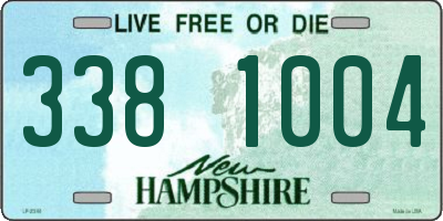 NH license plate 3381004