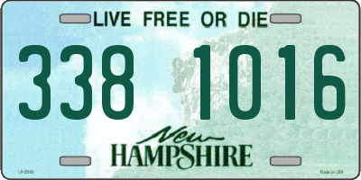 NH license plate 3381016