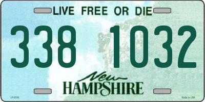 NH license plate 3381032