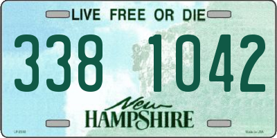 NH license plate 3381042
