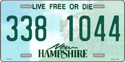 NH license plate 3381044