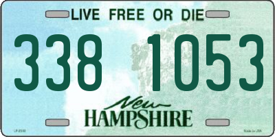 NH license plate 3381053