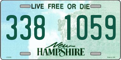 NH license plate 3381059