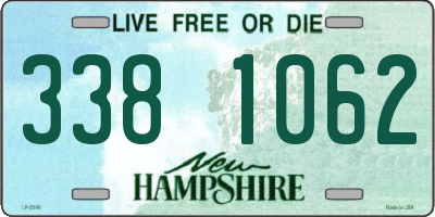 NH license plate 3381062