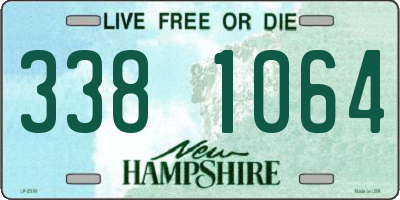 NH license plate 3381064