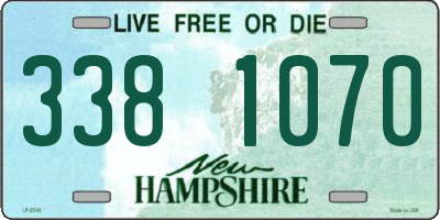 NH license plate 3381070