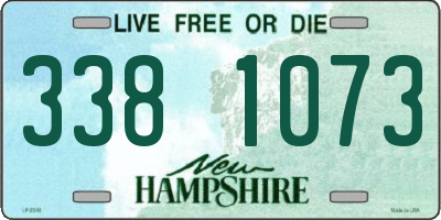NH license plate 3381073
