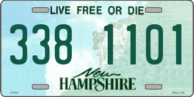 NH license plate 3381101