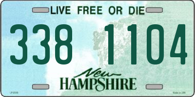 NH license plate 3381104