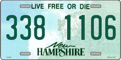 NH license plate 3381106