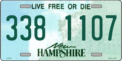 NH license plate 3381107