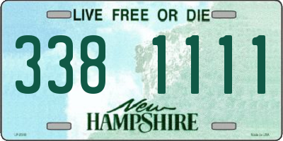 NH license plate 3381111
