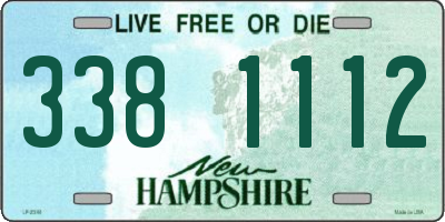NH license plate 3381112