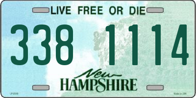 NH license plate 3381114