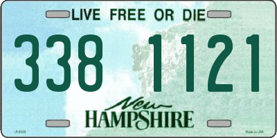 NH license plate 3381121