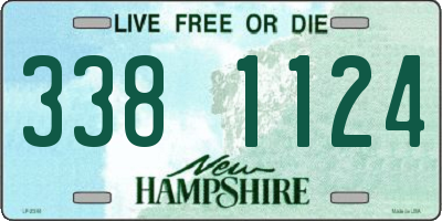 NH license plate 3381124