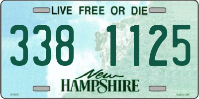 NH license plate 3381125