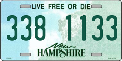 NH license plate 3381133