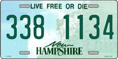 NH license plate 3381134