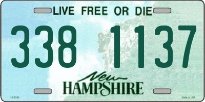NH license plate 3381137