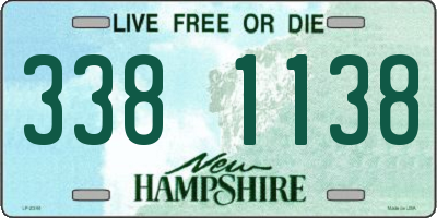 NH license plate 3381138